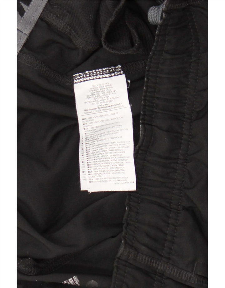 Nike Mens Dri Fit Tracksuit Trousers Large Black Polyester