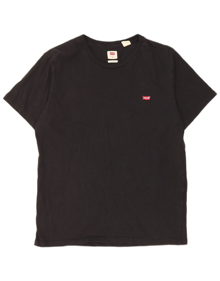 Levi's Mens Standard T-Shirt Top Medium Black Cotton