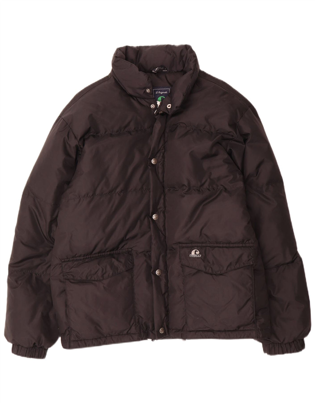Cinelli Mens Padded Jacket UK 38 Medium Black Nylon