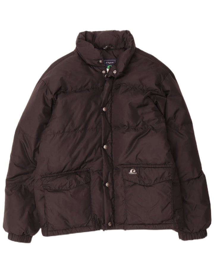 Cinelli Mens Padded Jacket UK 38 Medium Black Nylon