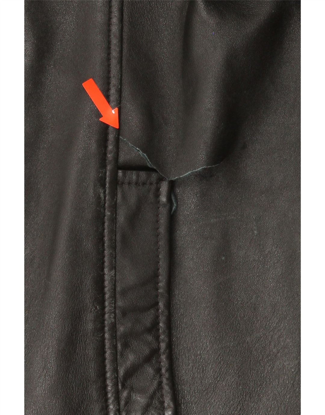 VINTAGE Womens Leather Jacket UK 12 Medium Black Leather Vintage Vintage and Second-Hand Vintage from Messina Hembry 