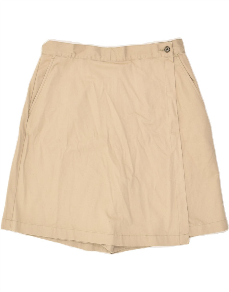 L.L.BEAN Womens High Waist Skort US 12 Large W30  Beige Cotton Vintage L.L.Bean and Second-Hand L.L.Bean from Messina Hembry 