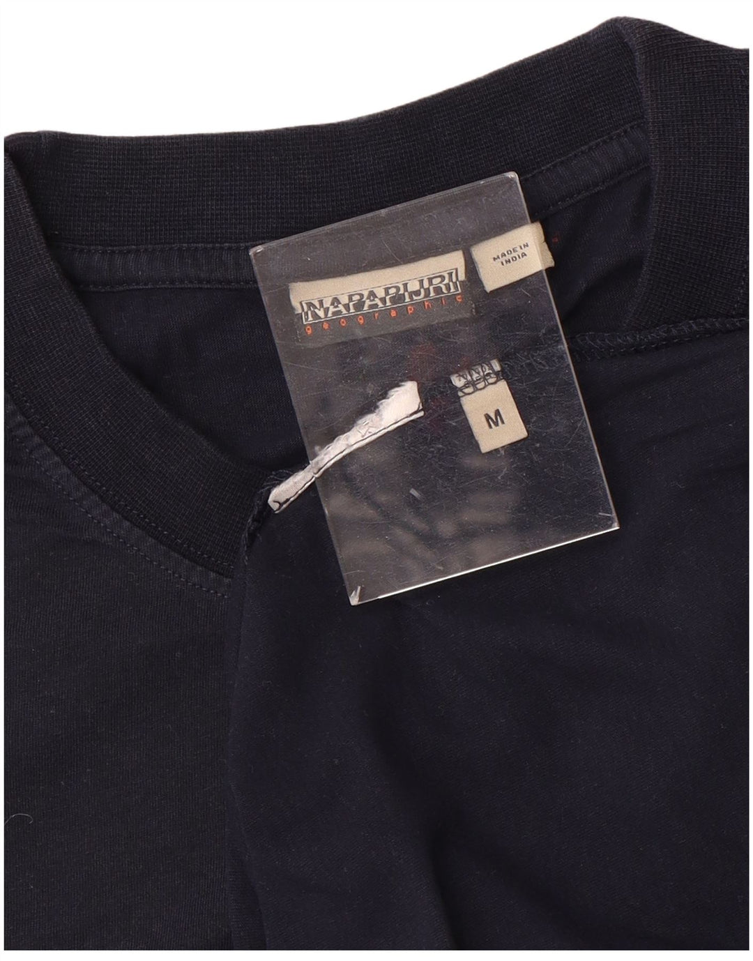 Napapijri Mens Graphic T-Shirt Top Medium Navy Blue