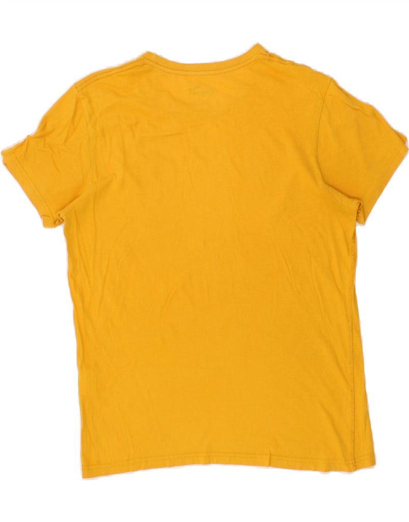 PUMA Mens T-Shirt Top Medium Yellow Cotton | Vintage Puma | Thrift | Second-Hand Puma | Used Clothing | Messina Hembry 