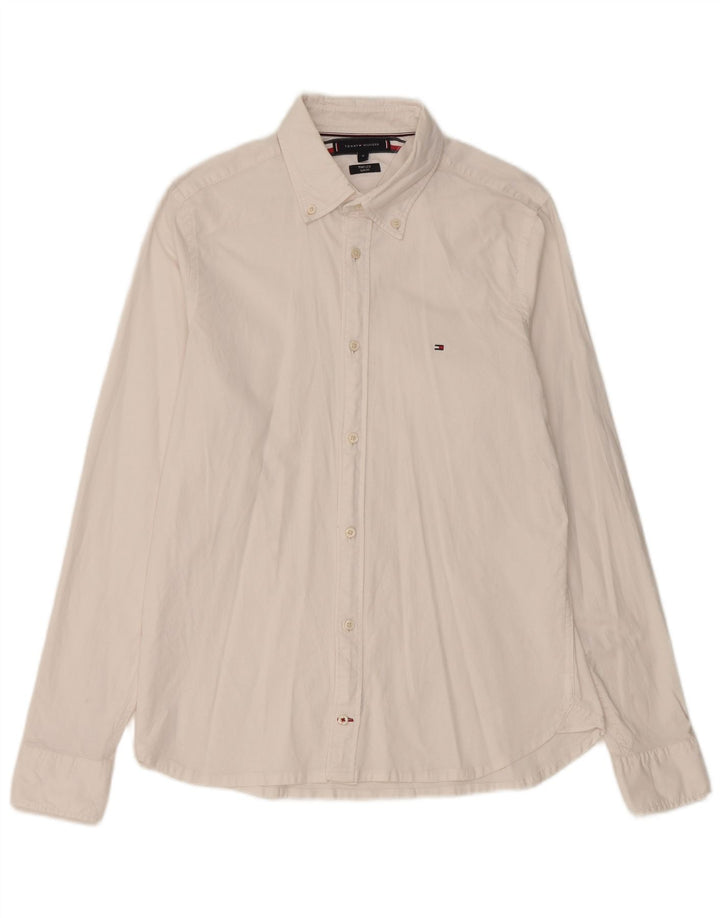 Tommy Hilfiger Mens Slim Fit Shirt Medium White