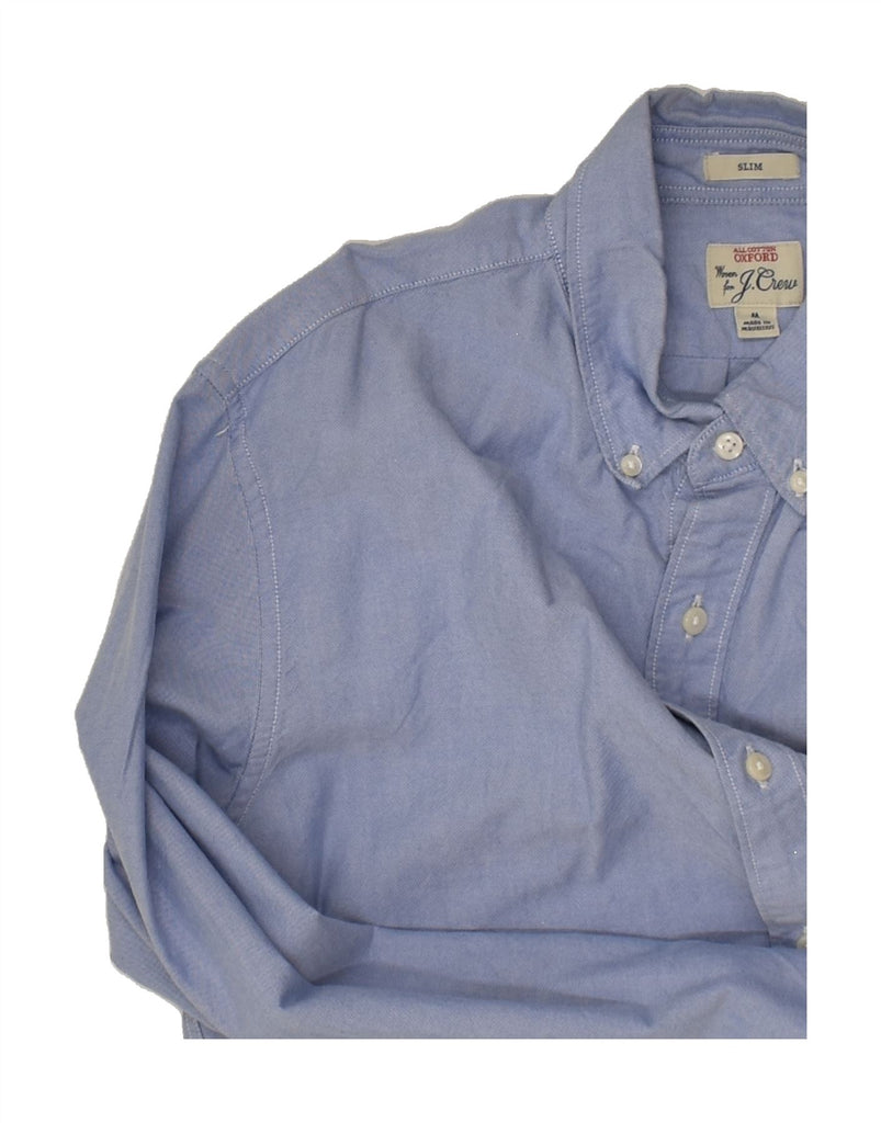 J. CREW Mens Slim Shirt Medium Blue Cotton | Vintage J. Crew | Thrift | Second-Hand J. Crew | Used Clothing | Messina Hembry 