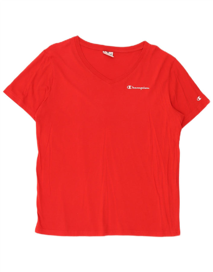 CHAMPION Womens T-Shirt Top UK 20 2XL Red