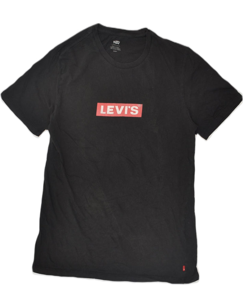 LEVI'S Mens Graphic T-Shirt Top Small Black Cotton | Vintage Levi's | Thrift | Second-Hand Levi's | Used Clothing | Messina Hembry 