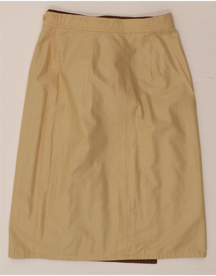 Vintage Womens Reversible Wrap Skirt W30 Medium Brown