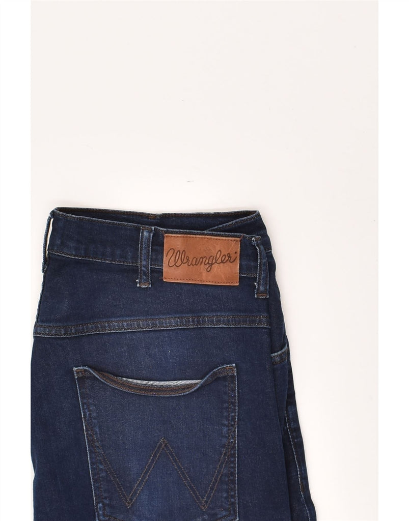 WRANGLER Mens Arizona Straight Jeans W34 L34 Navy Blue Cotton | Vintage Wrangler | Thrift | Second-Hand Wrangler | Used Clothing | Messina Hembry 