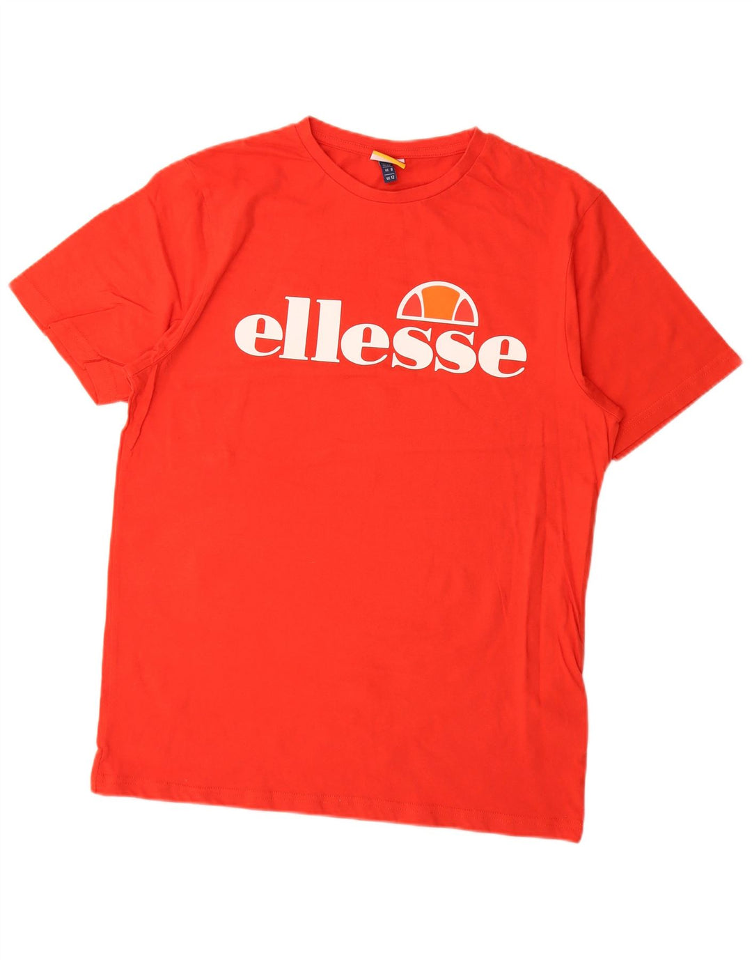 Ellesse Womens Graphic T-Shirt Top UK 12 Medium Red Cotton