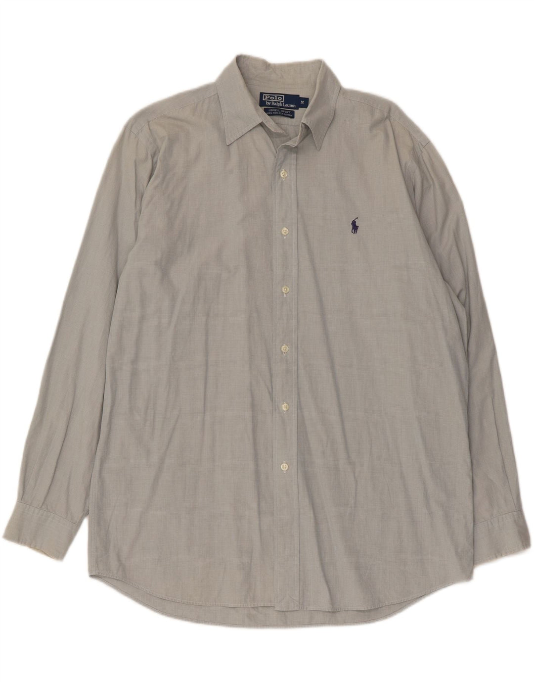 Polo Ralph Lauren Mens Lowell Shirt Medium Grey Check Cotton