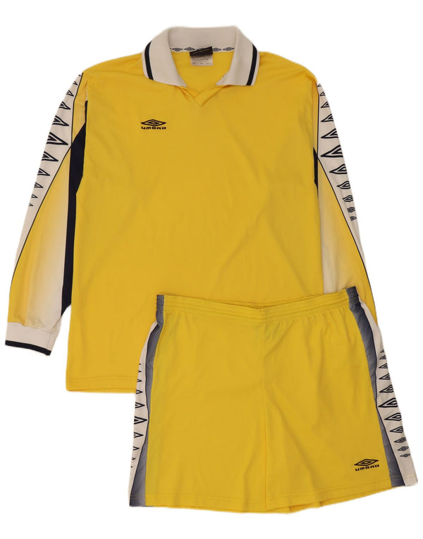Umbro Mens Graphic 2 Piece Set XL Yellow Colourblock Polyester