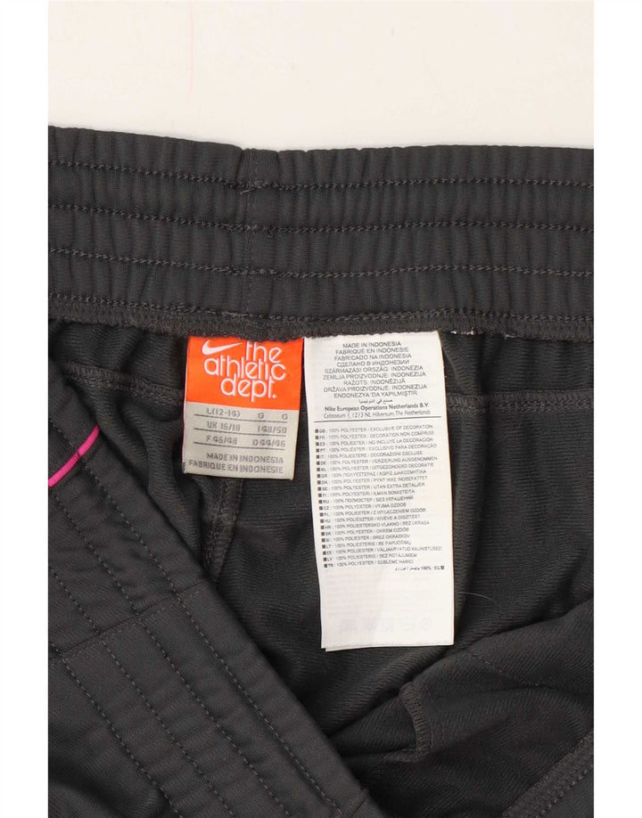 Nike Womens Tracksuit Trousers UK 16/18 Large Grey Polyester