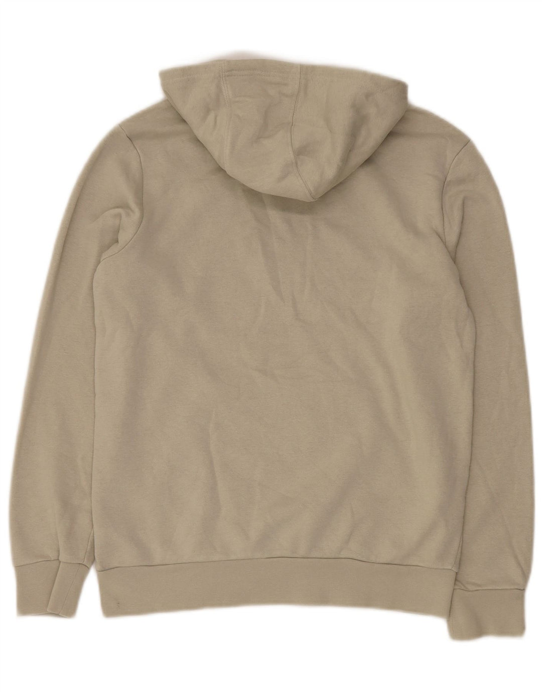 ADIDAS Boys Hoodie Jumper 13-14 Years Beige Cotton