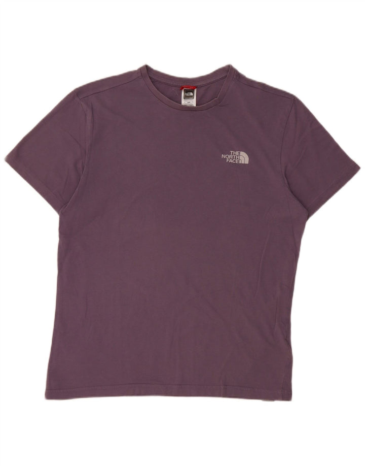 The North Face Mens T-Shirt Top Medium Purple Cotton