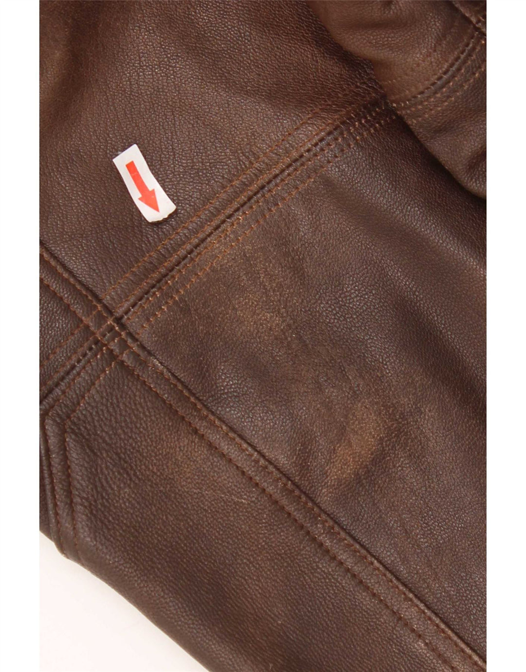 Vintage Mens Leather Jacket UK 38 Medium Brown