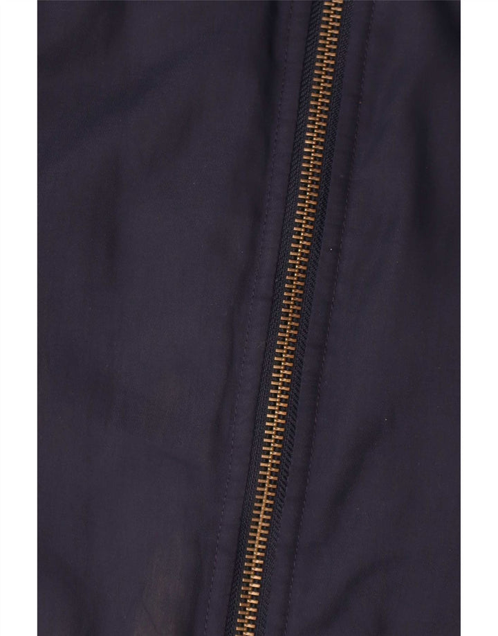 Jack Wills Mens Bomber Jacket UK 38 Medium Navy Blue Nylon