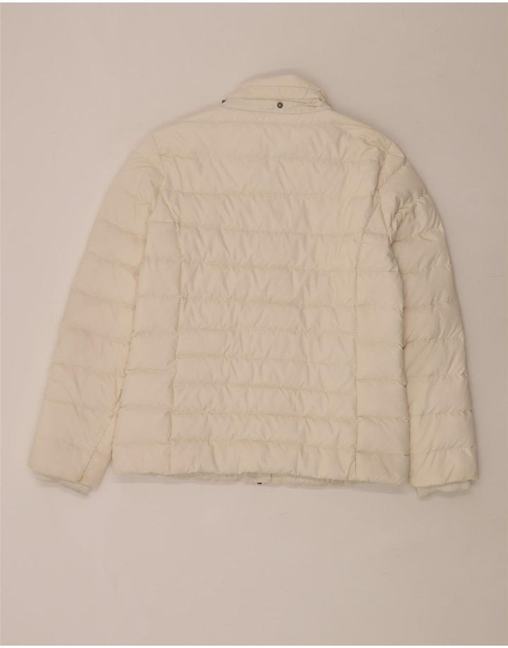 Tommy Hilfiger Mens Padded Jacket UK 36 Small Off White Polyester