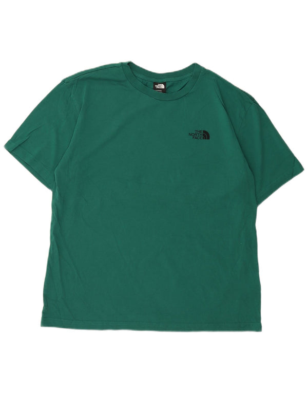 The North Face Mens Graphic T-Shirt Top Medium Green Cotton