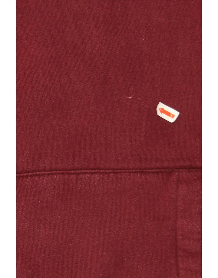 Jack Wills Mens Graphic Hoodie Jumper Large Maroon Cotton