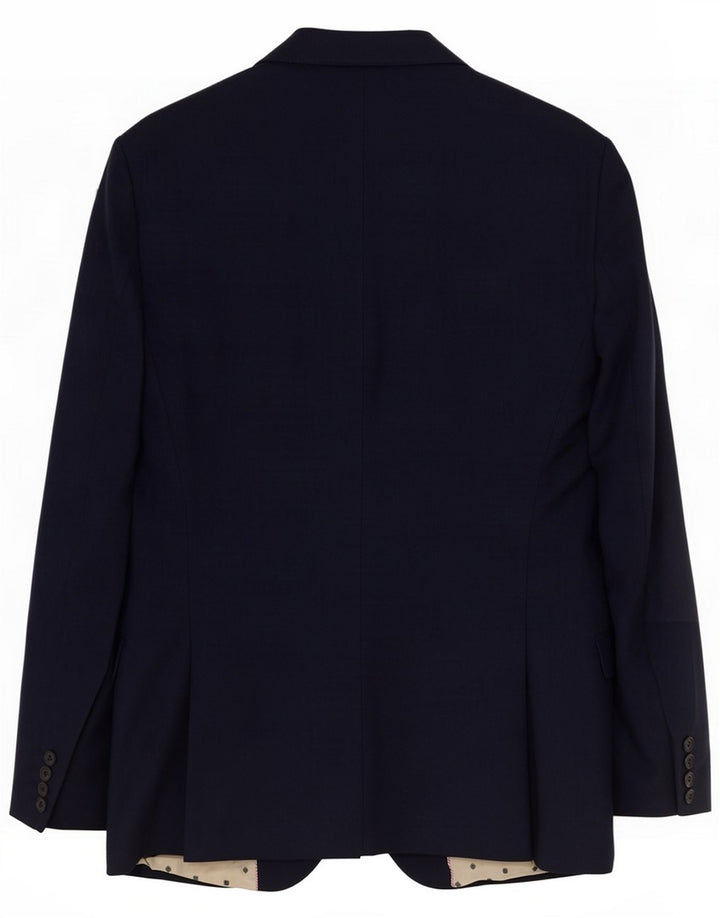 Zara Mens 2 Button Blazer Jacket EU 50 Medium Navy Blue