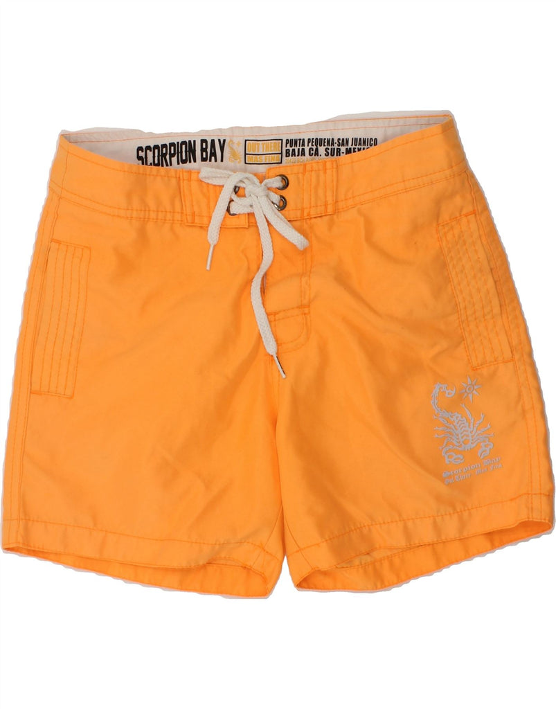 SCORPION BAY Boys Graphic Swimming Shorts 11-12 Years Medium Yellow | Vintage Scorpion Bay | Thrift | Second-Hand Scorpion Bay | Used Clothing | Messina Hembry 