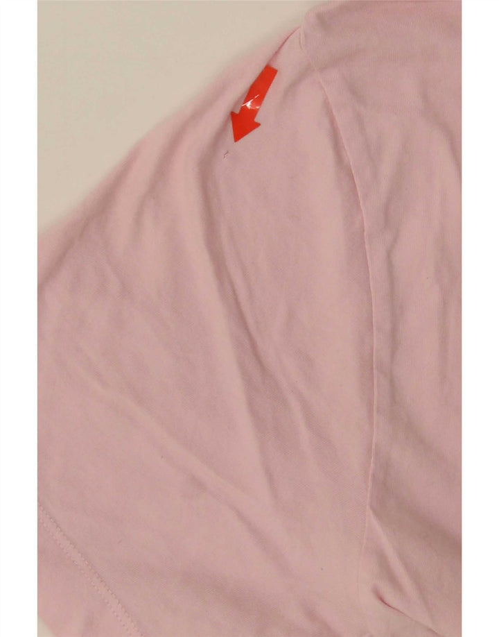 Nike Womens T-Shirt Top UK 10 Small Pink Cotton