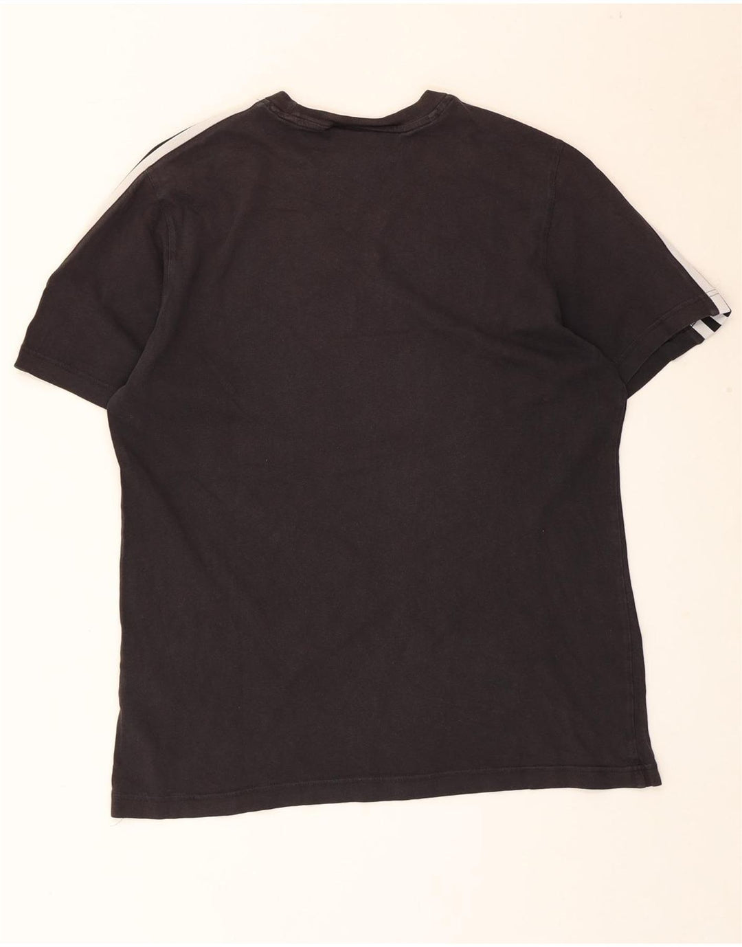 Adidas Mens T-Shirt Top Medium Black Cotton
