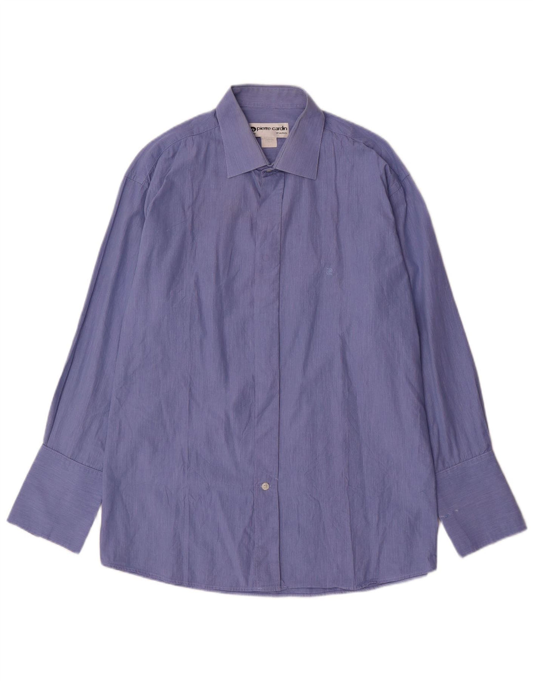 PIERRE CARDIN Mens Formal Shirt Size 17 XL Blue Pinstripe