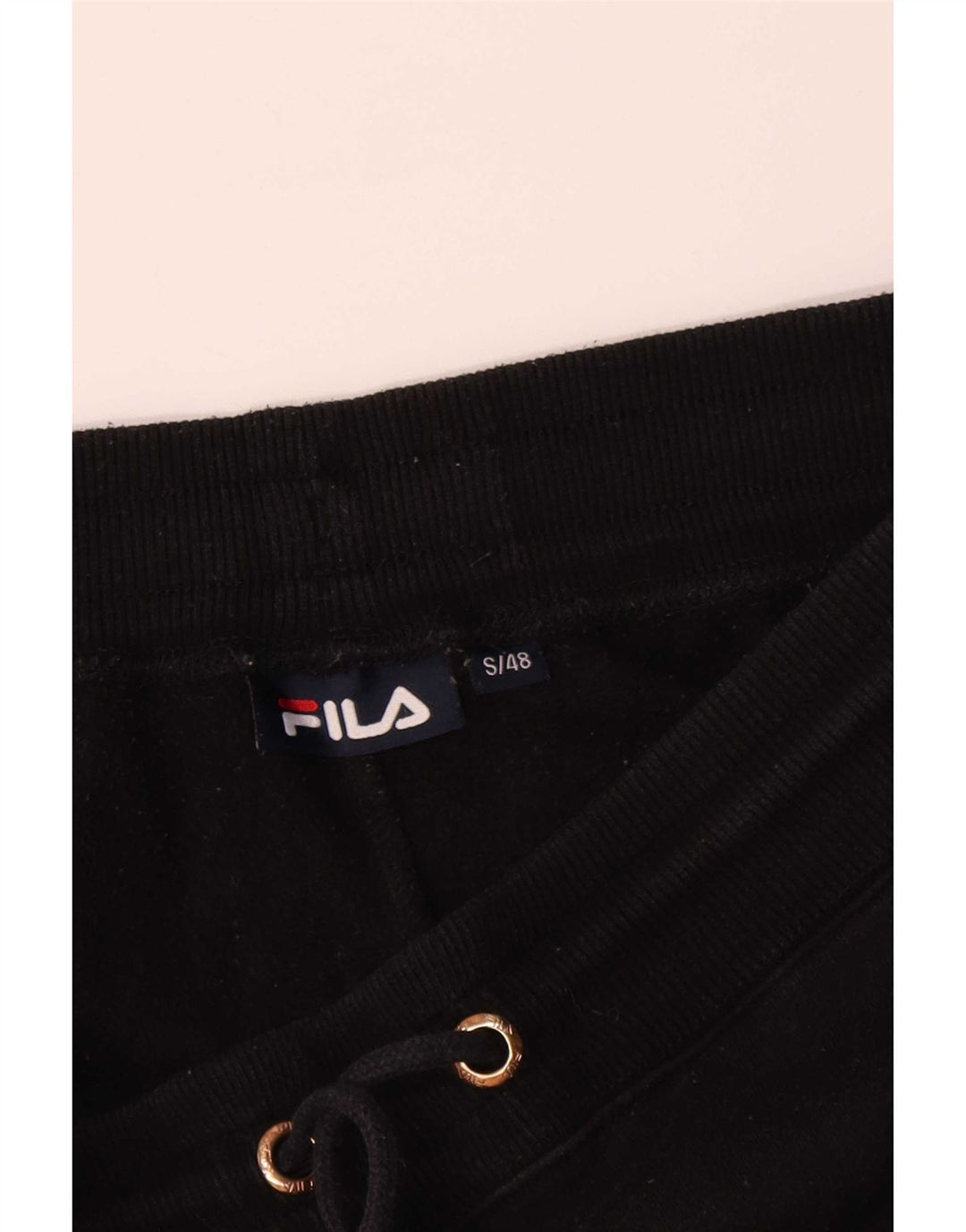 Fila Mens Tracksuit Trousers Joggers Small Black Polyester
