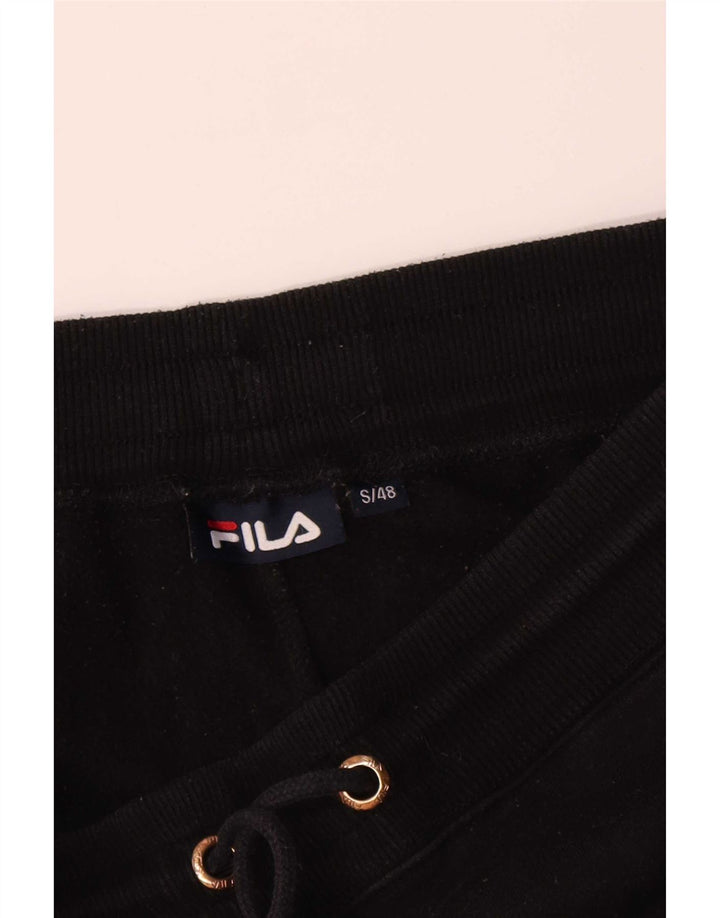 Fila Mens Tracksuit Trousers Joggers Small Black Polyester
