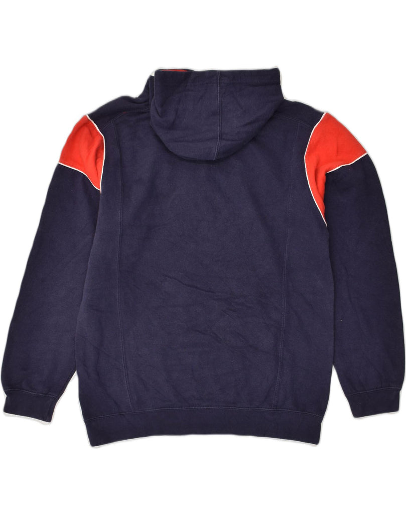 NFL Boys Graphic Hoodie Jumper 13-14 Years Large  Navy Blue Colourblock | Vintage NFL | Thrift | Second-Hand NFL | Used Clothing | Messina Hembry 