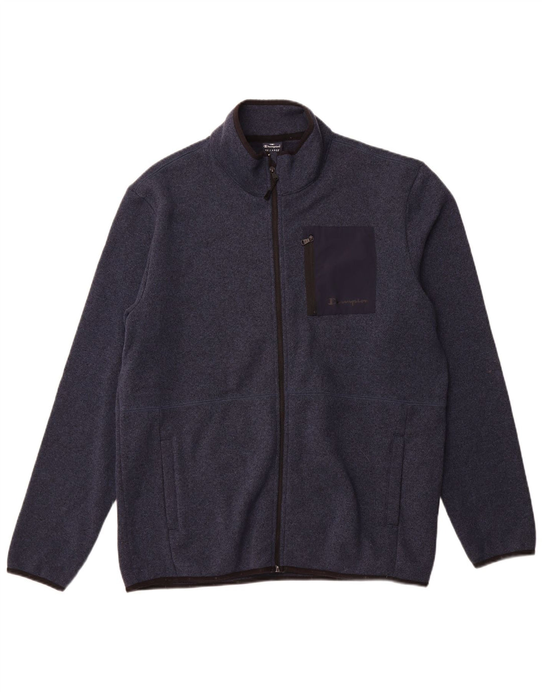 CHAMPION Mens Tracksuit Top Jacket 3XL Navy Blue Polyester