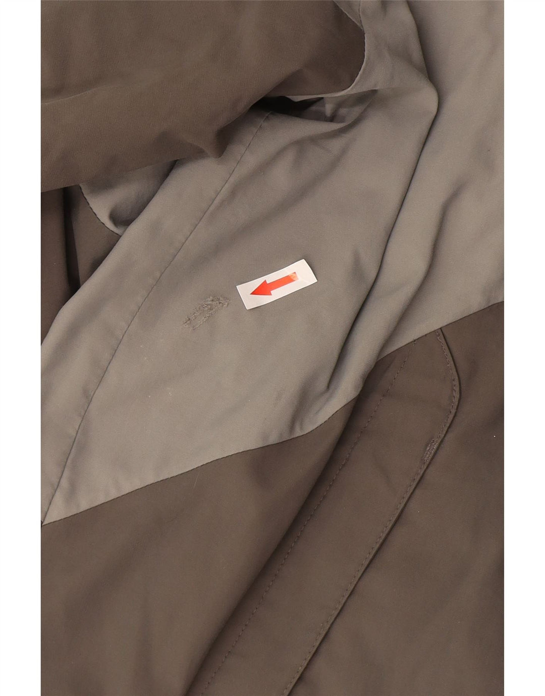 Adidas Mens Rain Jacket UK 40 Large Grey Colourblock Nylon