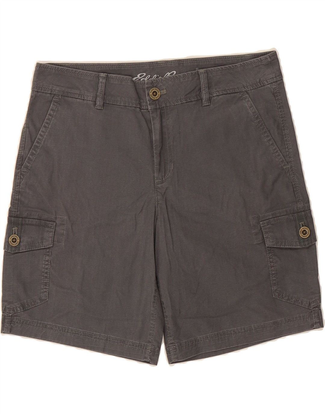 EDDIE BAUER Womens Cargo Shorts US 6 Medium W32  Grey Cotton Vintage Eddie Bauer and Second-Hand Eddie Bauer from Messina Hembry 