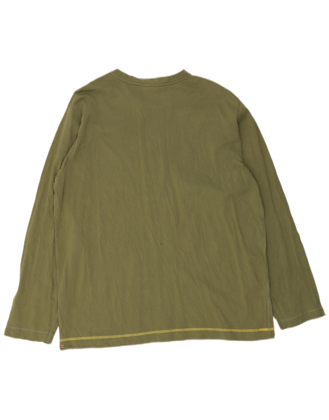 Puma Mens Graphic Top Long Sleeve XL Green Cotton