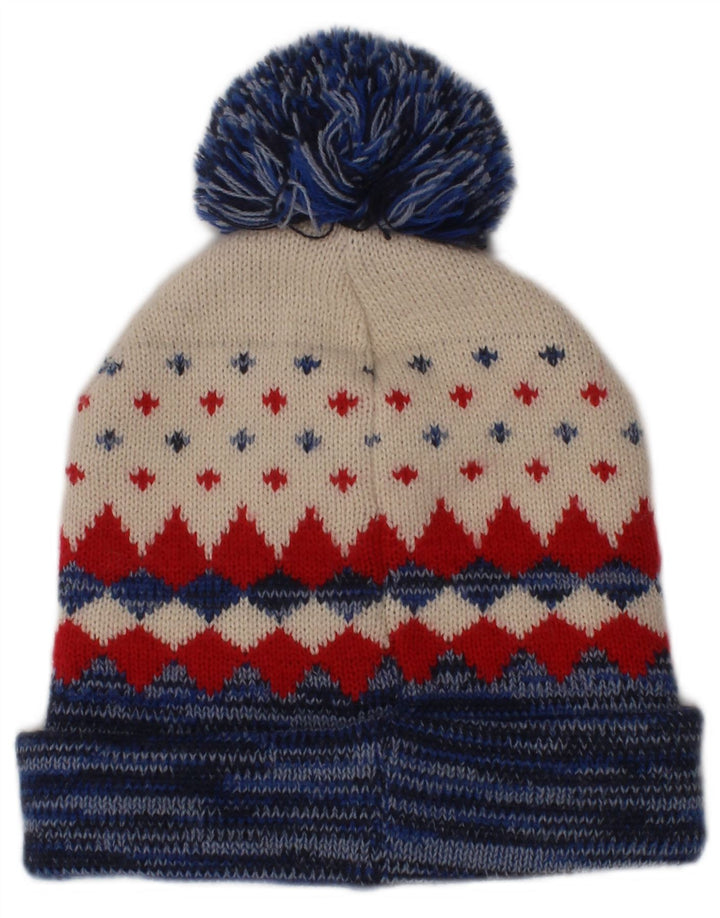 Franklin Marshall Mens Bobble Hat One Size Multicoloured Fair Isle Winter
