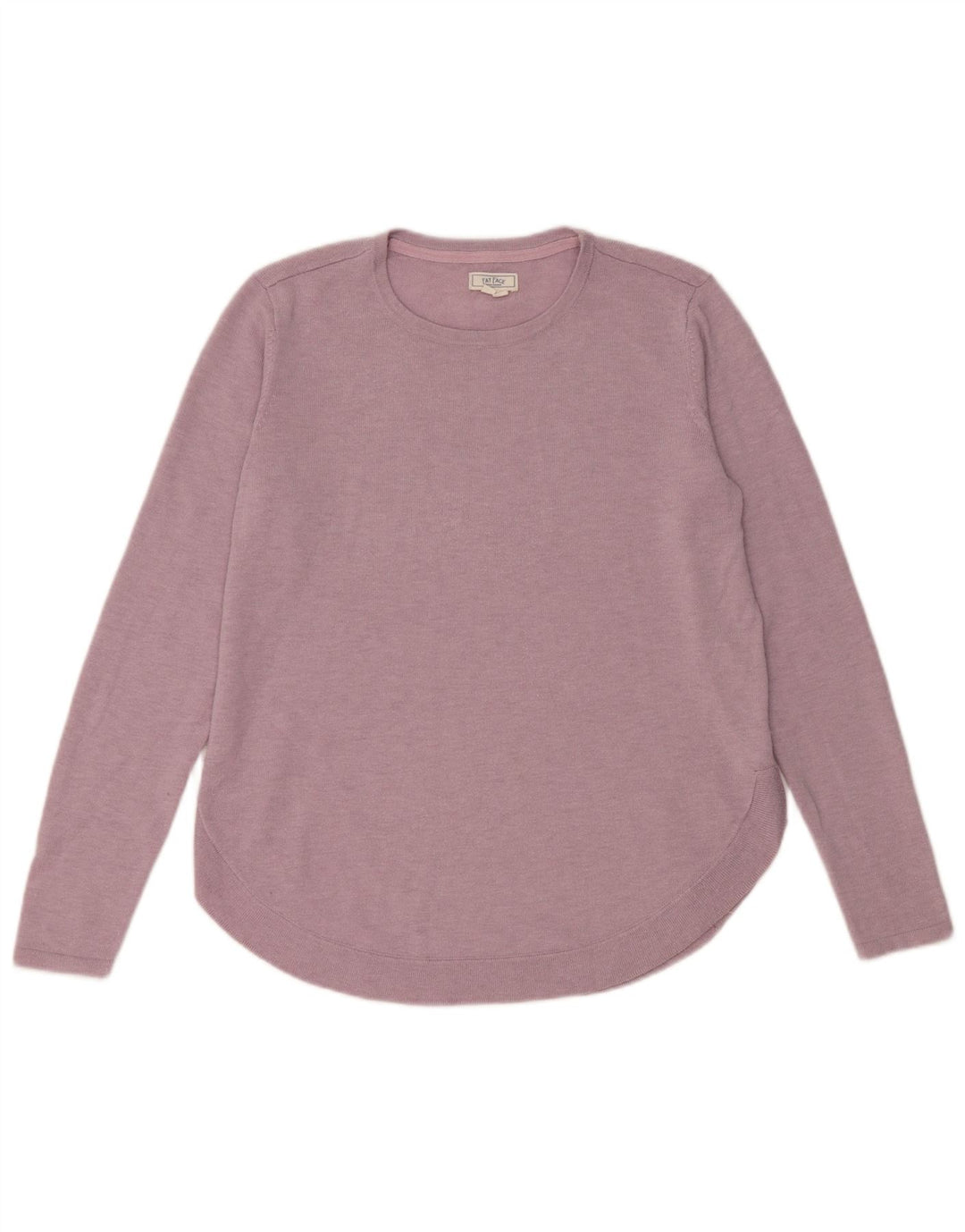 Fat Face Womens Oversized Crew Neck Jumper Sweater UK 10 Small Purple