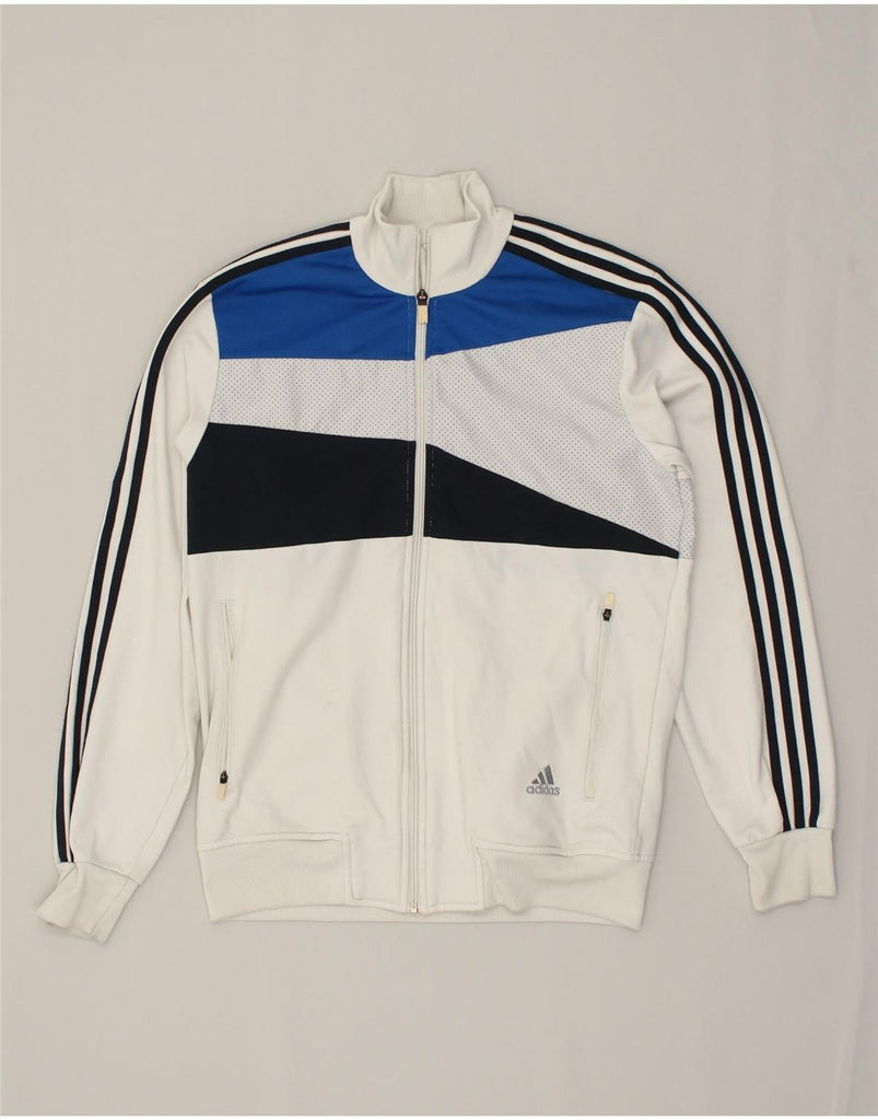 ADIDAS Mens Tracksuit Top Jacket UK 36/38 Small Off White Colourblock | Vintage Adidas | Thrift | Second-Hand Adidas | Used Clothing | Messina Hembry 