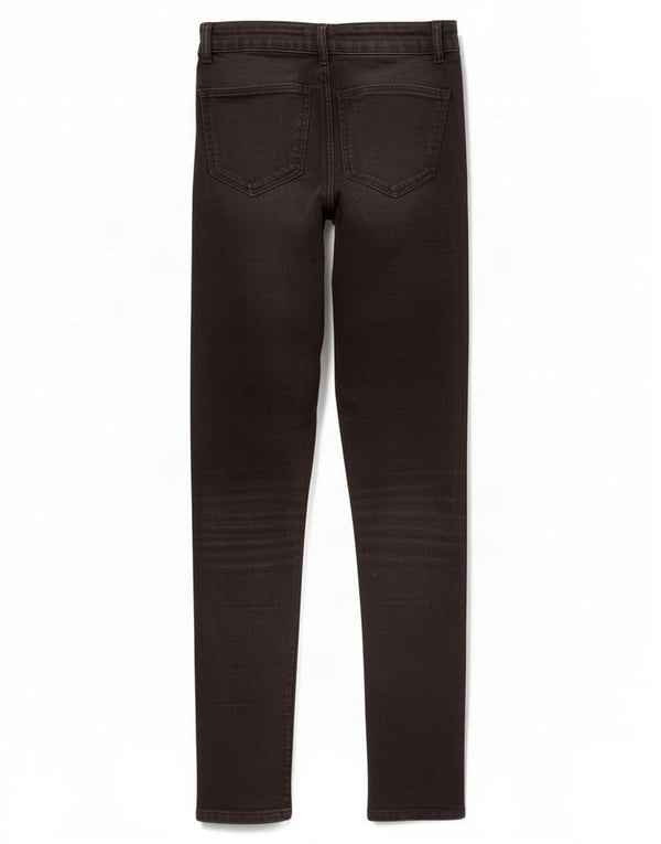 Zara Womens High Waist Skinny Jeans EU 34 2XS W24 L27 Black Cotton