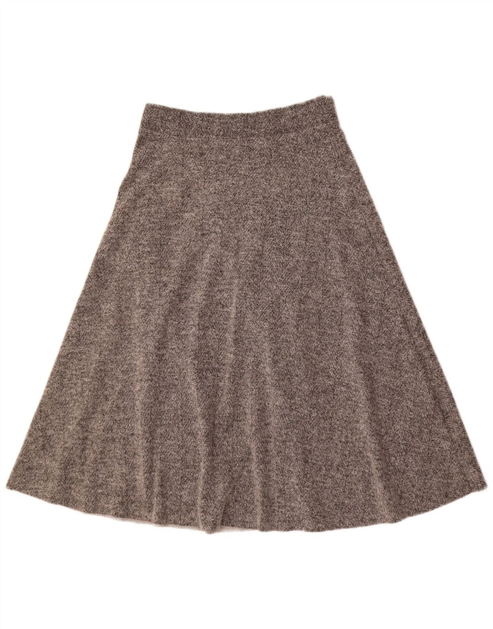 Zara Womens A-Line Skirt Large W30 Grey Herringbone