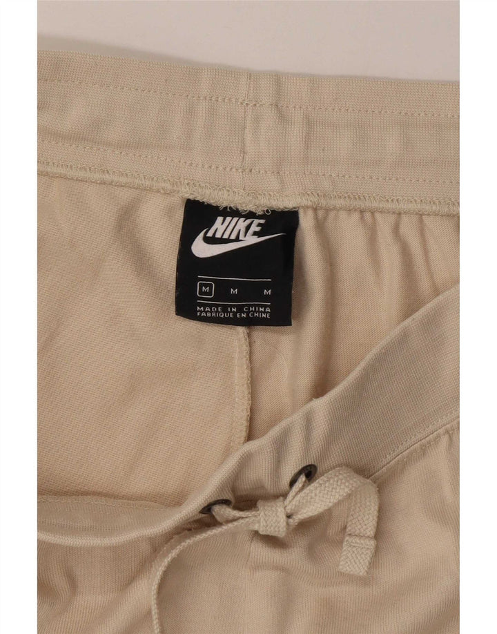Nike Womens Tracksuit Trousers Joggers UK 14 Medium Beige