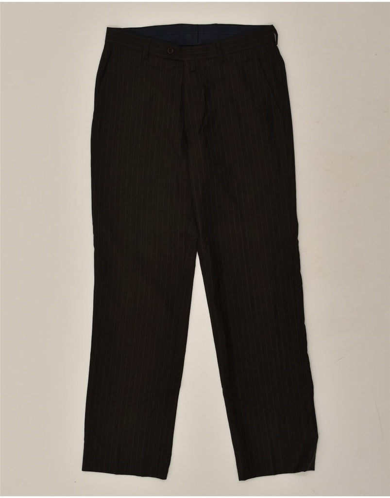 GANT Womens Straight Suit Trousers IT 46 Large W30 L32 Brown Pinstripe | Vintage Gant | Thrift | Second-Hand Gant | Used Clothing | Messina Hembry 