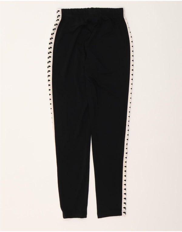 Arena Womens Graphic Tracksuit Trousers UK 10 Small Black Colourblock