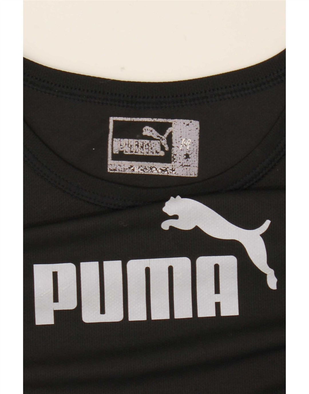 Puma Mens Graphic Vest Top Medium Black