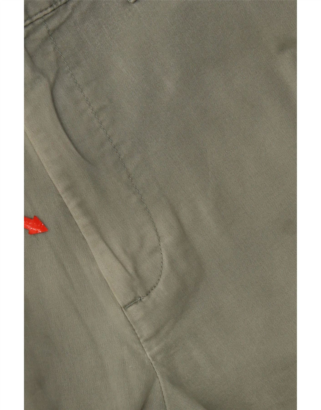 Marks & Spencer Womens Regular Chino Trousers W34 L33 Green Cotton