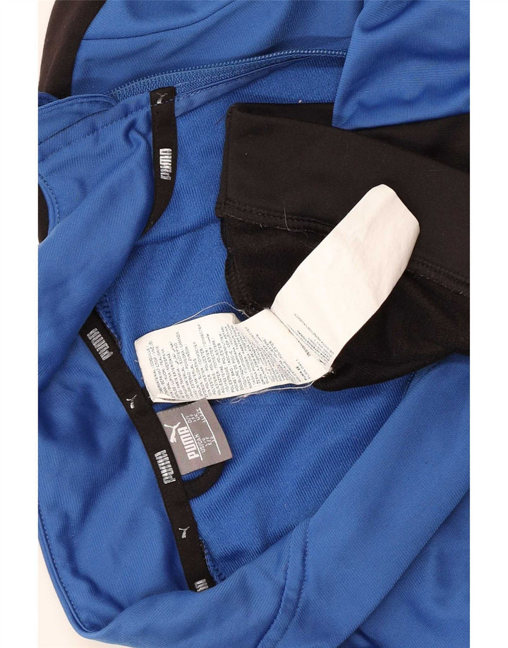 Puma Boys Graphic Tracksuit Top Jacket 11-12 Years Blue Colourblock