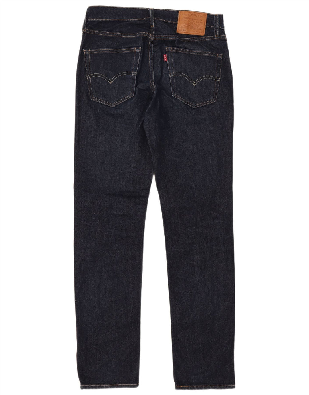 Levi's Mens 511 Slim Jeans W31 L32 Navy Blue Cotton Classic