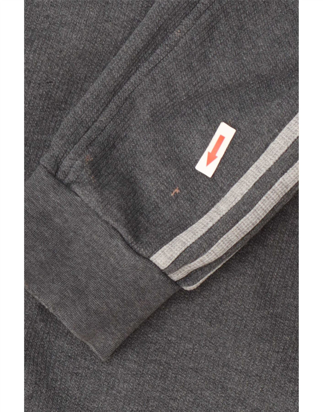 Adidas Mens Zip Hoodie Sweater Medium Grey Cotton